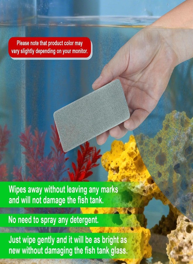 Sinbana 4pcs Double-Sided Fish Tank Cleaning Brushes, EVA Aquarium Sponge Brush Scrubber Cleaner Fish Tank Cleaning Tool for Aquarium Glass & Home Kitchen (Green) - Image 4
